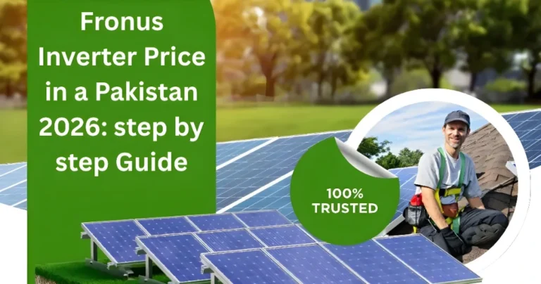 Fronus Inverter Price in a Pakistan 2026: step by step Guide